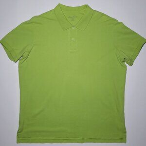 Eddie Bauer Mens Olive Green Short Sleeve Cotton Polo Size XL
